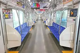 Intérieur de la rame.