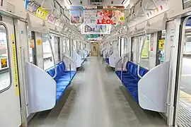 Intérieur de la rame.