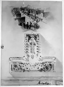 Dessin de Toma Barbu Socolescu (jardins) - 1re mention au Prix Delaon en 1938.