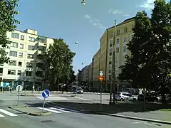Topeliuksenkatu et Eino Leinon katu.