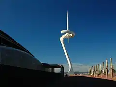 Tour de télécommunications de Montjuïc, œuvre de Santiago Calatrava.