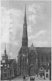 Tour Nord avant l'incendie.