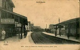 Gare de Belleville-Villette.