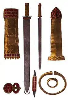 Le trésor représenté dans un dessin du XIXe siècle.