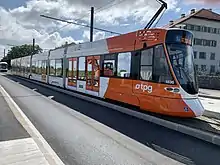 Livrée 2013 sur un tramway Tango