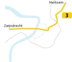 Voir la carte de la ligne.