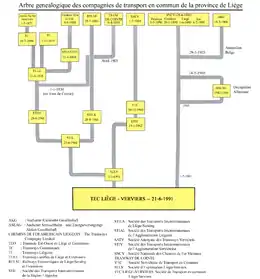 L'histoire des compagnies de tramway dans la province.