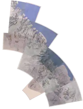 Carte de la chaîne de la Reine-Maud.