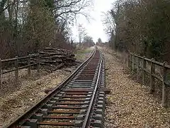 La voie posée, mais pas encore réglée.