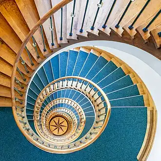 Escalier en colimaçon au Kampnagel (de), centre culturel à Hambourg.