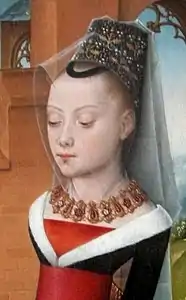 Buste de Maria Hoose. Détail du volet droit.