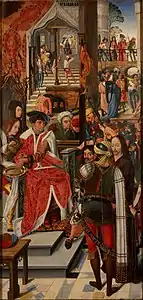 Intérieur du volet gauche