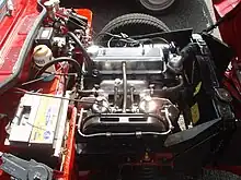 Photo du moteur d'une Spitfire4 mark 2