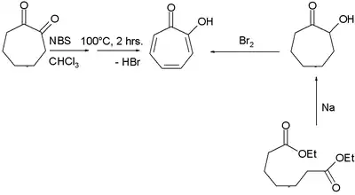 Deux synthèse de la tropolone