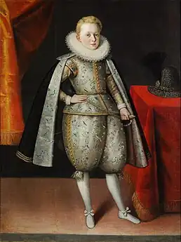Le jeune prince Władysław vers 1605.