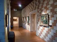 Mur en damier champenois,