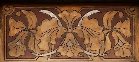 Sgraffite du no 17 rue Renée Prinz à Jambes(architecte Charles Trussart)