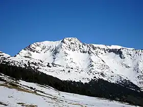 Vue du versant espagnol en janvier 2011.
