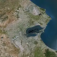 Photo de Tunis vue du ciel.