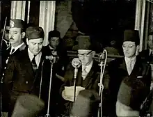 Discours inaugural de l'assemblée constituante en mars 1956