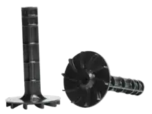 Turbine d'oxygénation adaptable sur tous types de moteur pour micro station d'épuration.