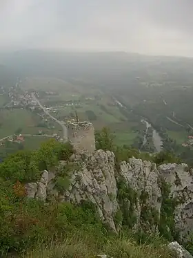 Les ruines de la forteresse de Greben