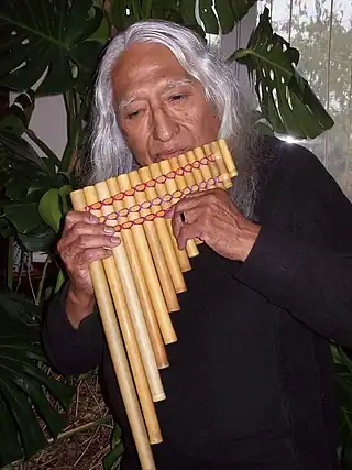 Uña Ramos jouant de l'Antara