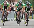 À droite, lors des Championnats de Midi-Pyrénées élite à Montauban en 2012 où il termine 9e.