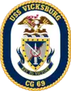 Badge de l'USS Vicksburg (CG-69).