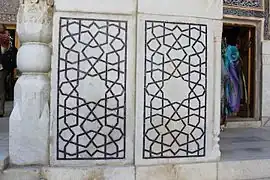 Détail de la cour intérieure de la médersa d'Ulugh Beg.