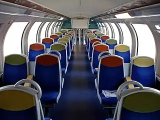 Salle haute du Transilien.