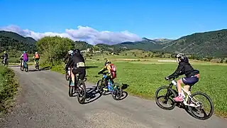 En famille vers Montaillou.