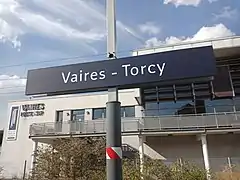 Signalétique de la gare.