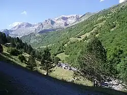 Vallée d'Estós avec le Posets au fond.