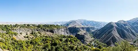 Vue panoramique depuis le temple.