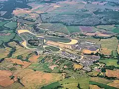 Vue aérienne du circuit de Vallelunga