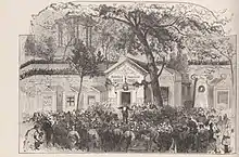 Enterrement d'Adolphe Thiers dans la chapelle Dosne-Thiers.