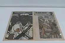 Couverture du journal du Black Panther Party.