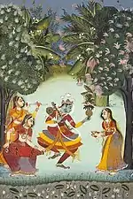Vasant Ragini, Ragamala, Rajput (1770)