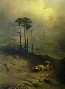 Dans les montagnes de Crimée . F. A. Vasiliev. 1873. Huile sur toile. Galerie d'État Tretiakov