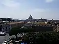 Vue du Castel Sant'Angelo sur le Palazzo Pio.