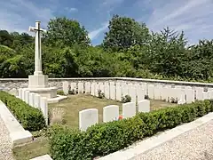 Vendresse churchyard.