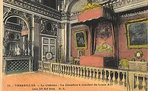 Carte postale de la chambre du roi.