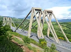 Le pont Carpineto à Potenza, Italie.