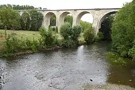 Viaduc sur l'Eure à Chartres de la ligne Paris-Chartres par Gallardon.