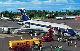 Un Vickers VC10 de Nigeria Airways semblable à celui impliqué dans l'accident