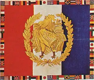 Gouache préparatoire de Dufy pour le tissu réalisé par Bianchini-Férier.