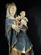 Vierge à l'enfant du XIVe siècle.