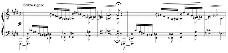 Partition pour piano.