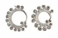 Boucles d'oreille en argent Hmong